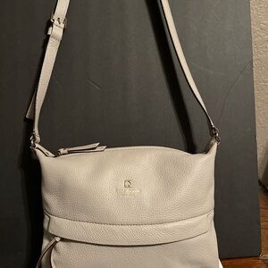 Kate Spade Cream Pebble Leather Crossbody Bag